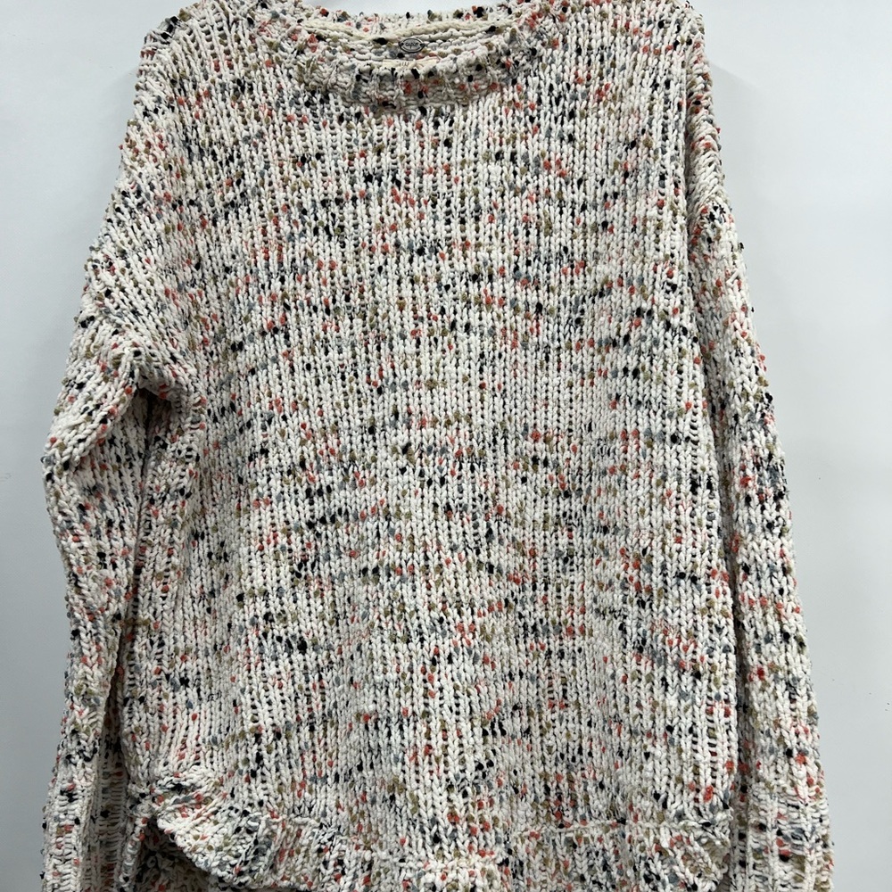Cupio Chenille Chunky knit multi colored sweater large